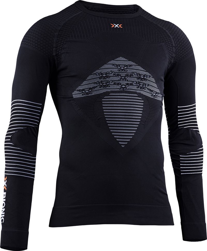 ENERGIZER 4.0 Herren-Langarmshirt / schwarz/weiss / S
