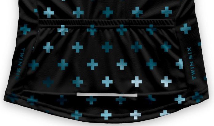 THE FURTHERMORE Damen-Kurzarmtrikot / black/blue / L