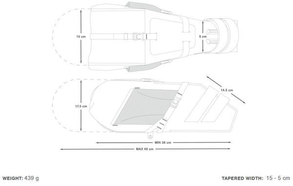 EXPEDITION SADDLE PACK Satteltasche / black / 13l