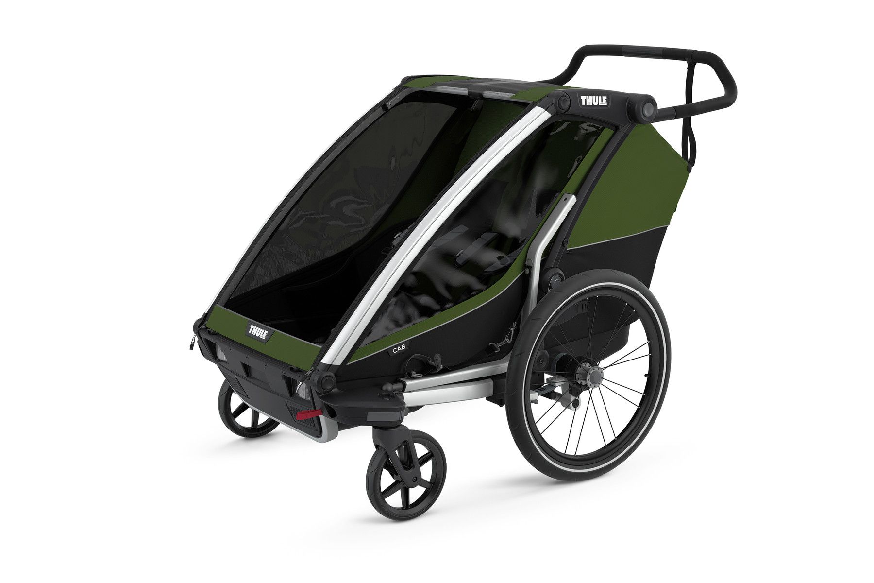 THULE CHARIOT CAB 2 Kinderanhänger / cypress green-black