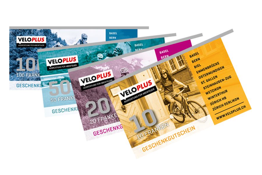 Geschenkgutscheine Fr. 10.- bis 100.- / CHF 10