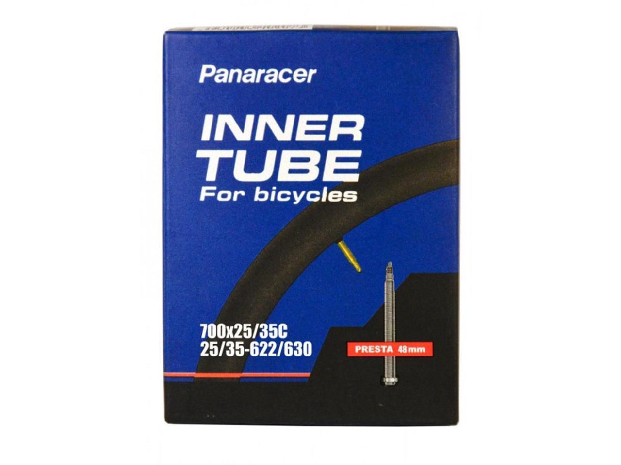 BUDGET Schlauch, 700x25/35C / schwarz /  28", SV, 48mm, 700 X 25C - 35C