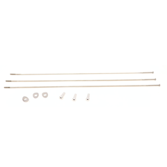 Spoke and Nipple 258mm CX-Ray Straight Pull Qty 3 / silver