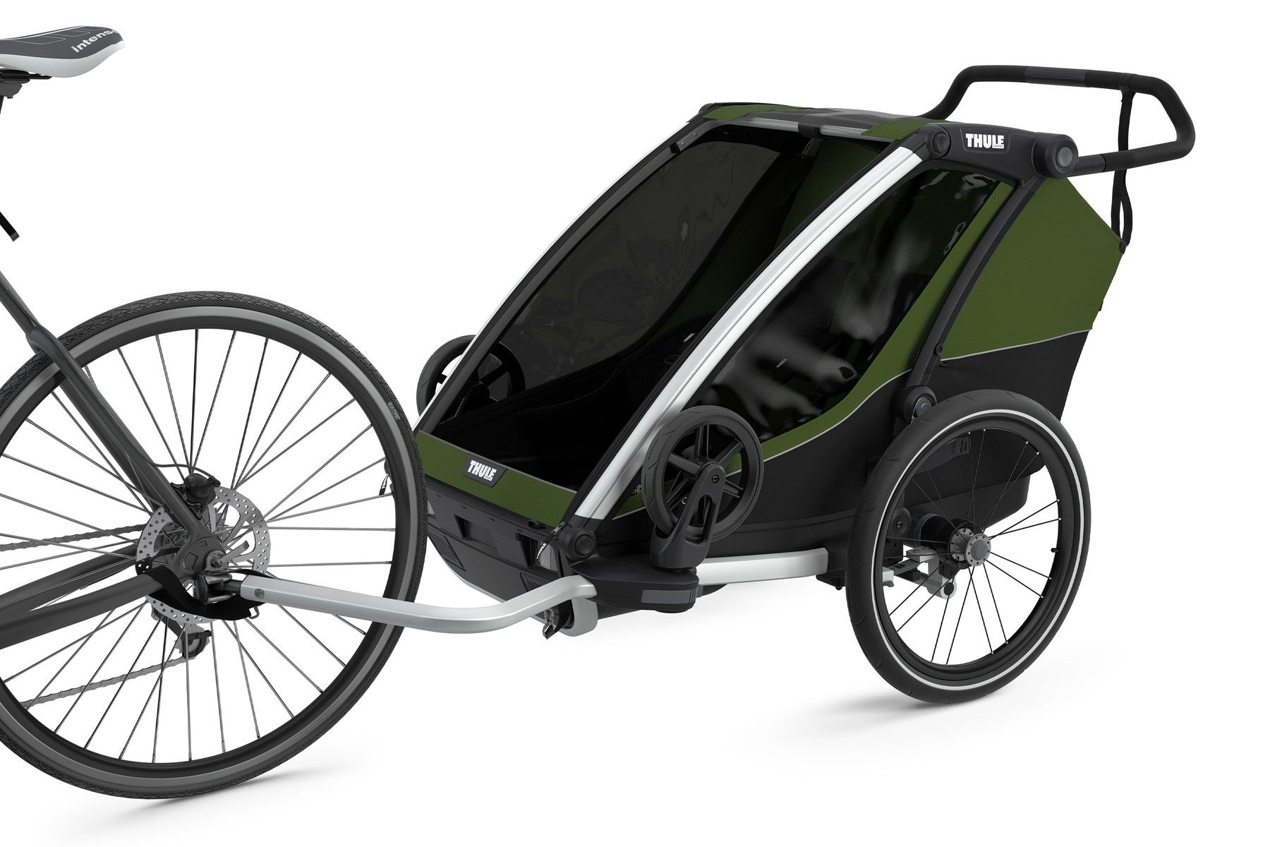 THULE CHARIOT CAB 2 Kinderanhänger / cypress green-black