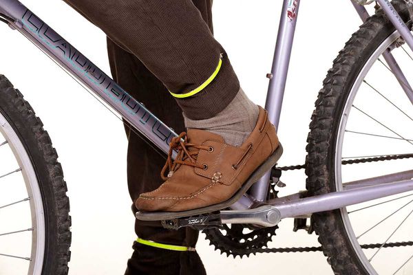 HOSENSPANGE Hosenklammern (Paar) / gelb reflektierend