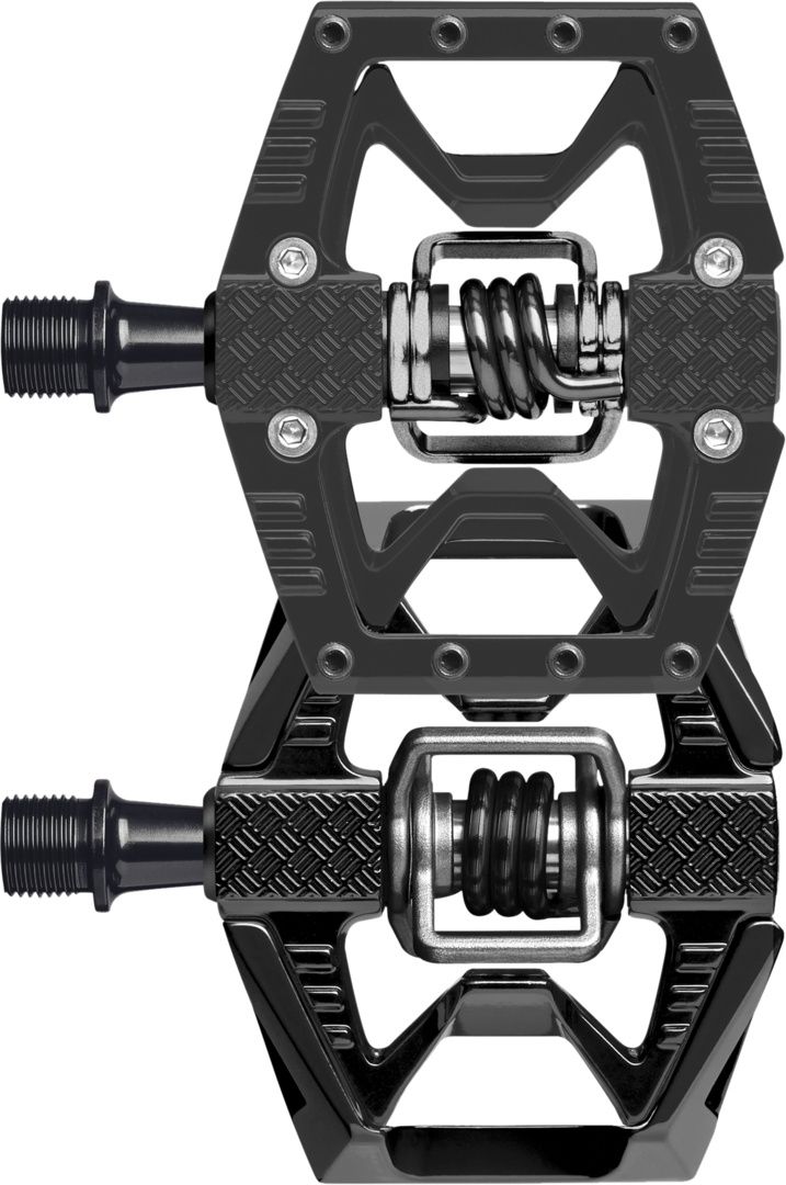 Double Shot 3 Pedal mit Pins / schwarz