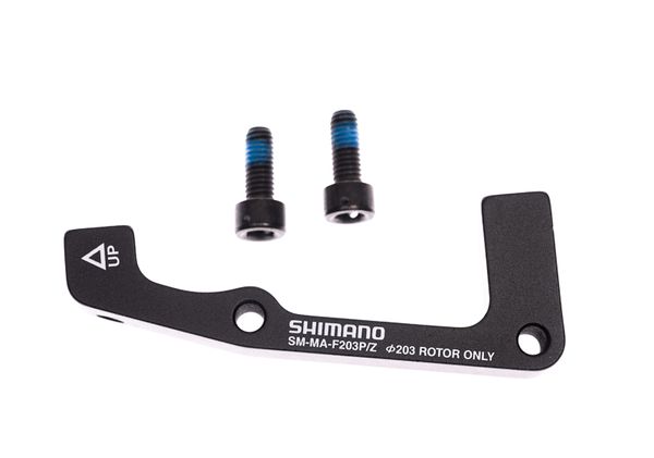 Scheibenbrems-Adapter SM-MA / Schwarz / vorne, Postmount, Marzocchi, 203 mm, offen