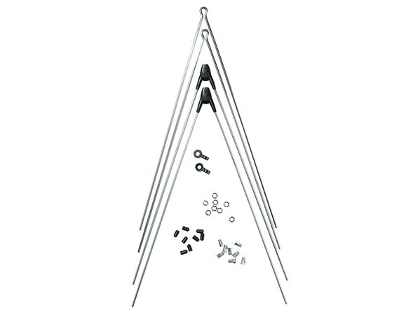 Strebenset Bluemels vorne & hinten / silber