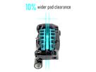 SHIMANO 105 R7170 Bremssattel Flatmount / schwarz / vorne