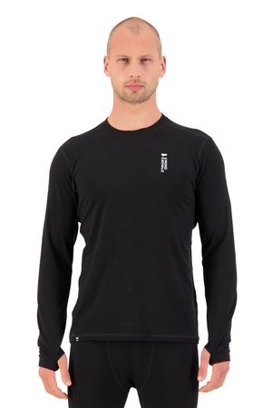 CASCADE Herren-Merino-Langarmshirt / black / L