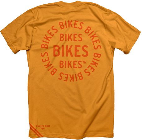 BIKES Herren-Kurzarmshirt / golden yellow / S