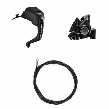 Scheibenbremsen-Set Dura-Ace BR-R9270 und ST-R9180 / Schwarz / hinten, Hebel rechts, 12, 170 cm