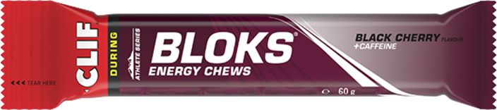 CLIF BLOKS Energiewürfel 60g / BLACK CHERRY mit Koffein