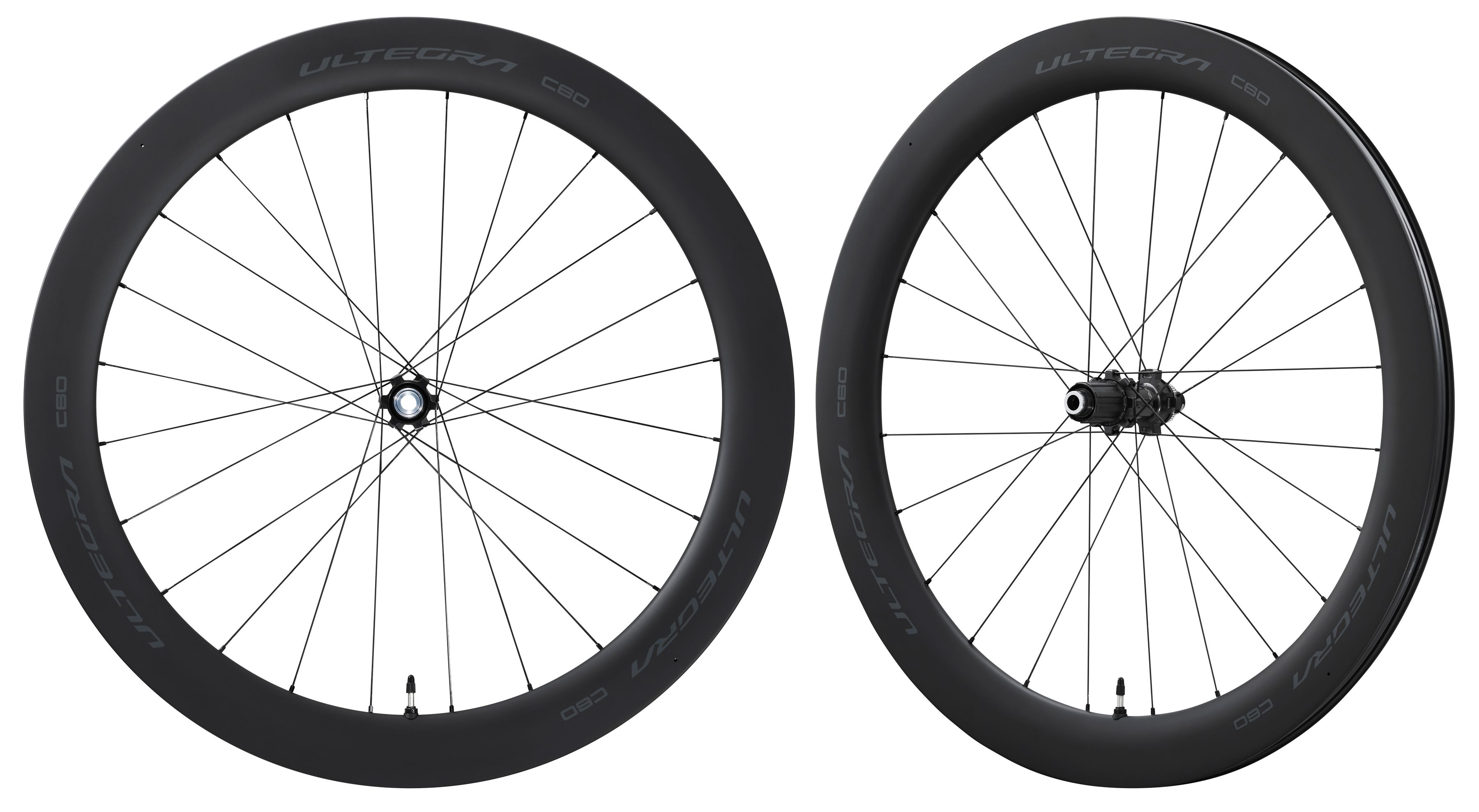 Road Radsatz Ultegra WH-R8170-C60 Tubless Disc / Schwarz / Laufradsatz, 12 mm/12 mm, 100mm/142mm, 11/12