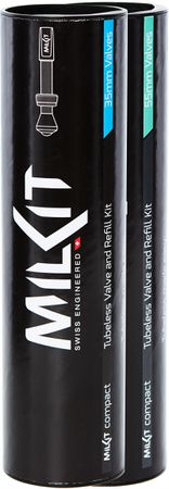 COMPACT MILKIT Tubeless-Servicekit / Schwarz / Ventil Set 35mm