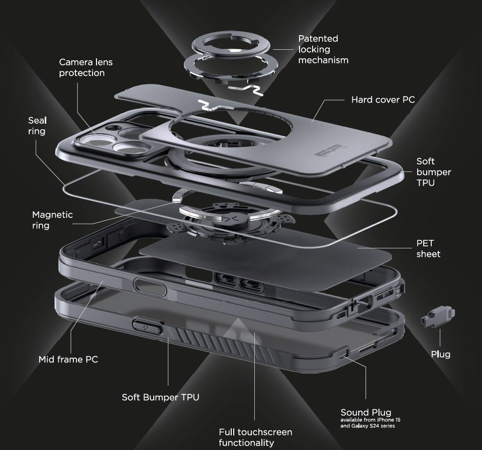 Phone Case Xtreme / schwarz / Samsung S25 Ultra