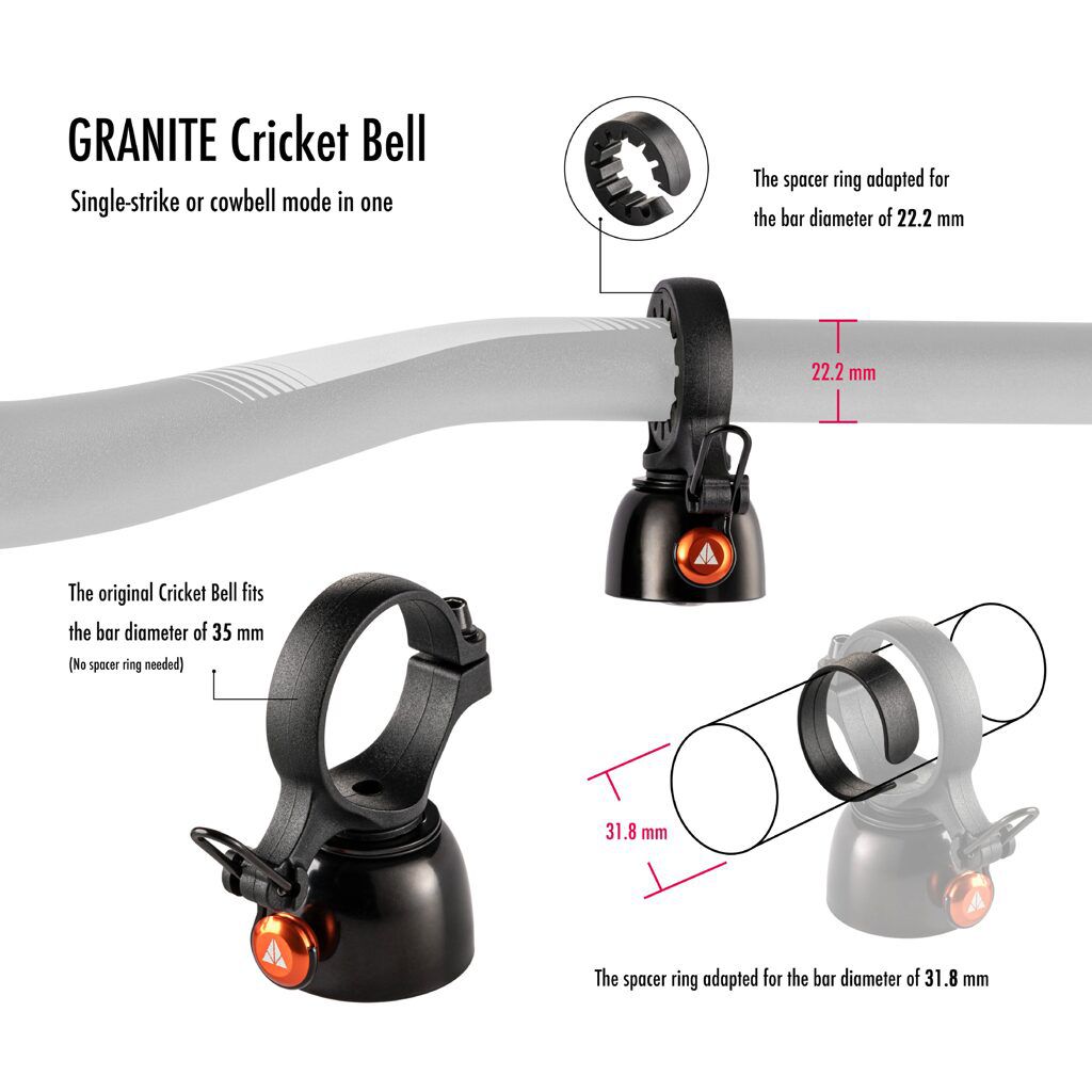 CRICKET BELL 2in1 Glocke / schwarz