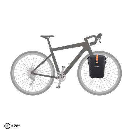 GRAVEL-PACK Universaltaschen QL2.2 (Paar) / black matt / 2x14.5l