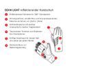 BEAM LIGHT 2.0 Unisex-Handschuhe / schwarz_silber / M