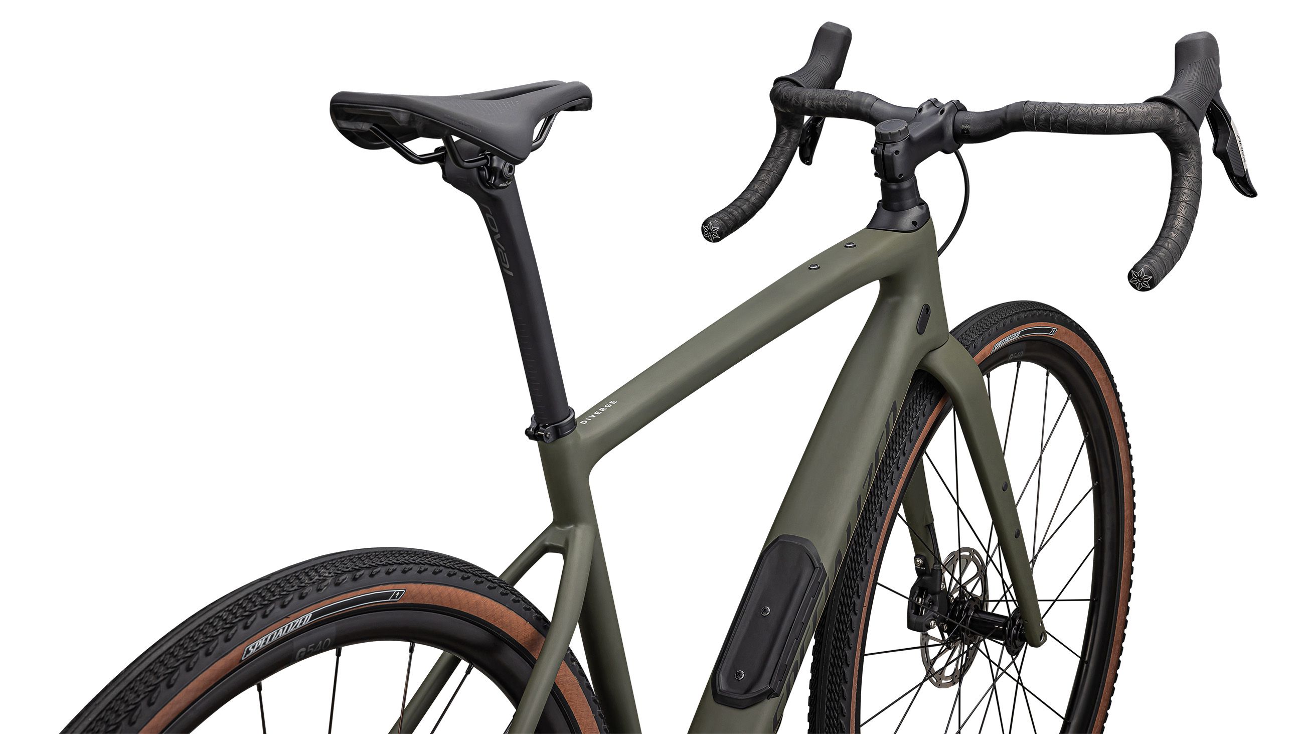 DIVERGE COMP CARBON Gravelbike / satin oak green smoke / 54 CM