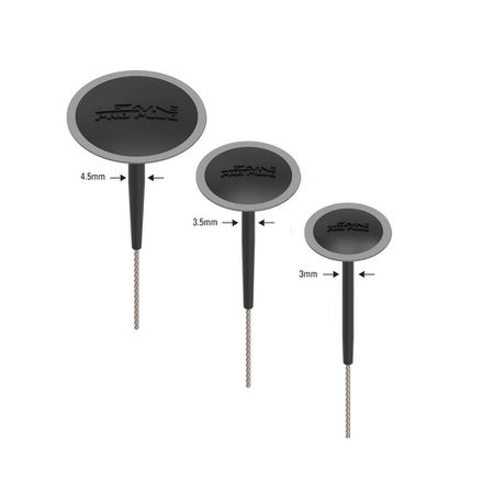 Tubeless Pro Plugs / 3, 3.5, 4.5mm, Schleifpads, tuben