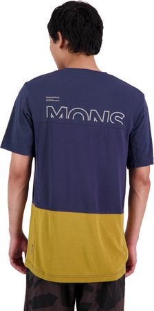 TARN Herren-Merino-Kurzarmshirt / cumin/midnight / XXL