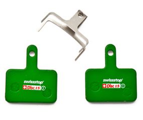 DISC C 15 Bremsbelag, organisch für Shimano Deore, diverse Tektro/TRP Bremsen / grün / ORGANISCH
