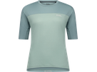 DIVERSION Damen-Merino-Kurzarmshirt / dew/desert sage / S