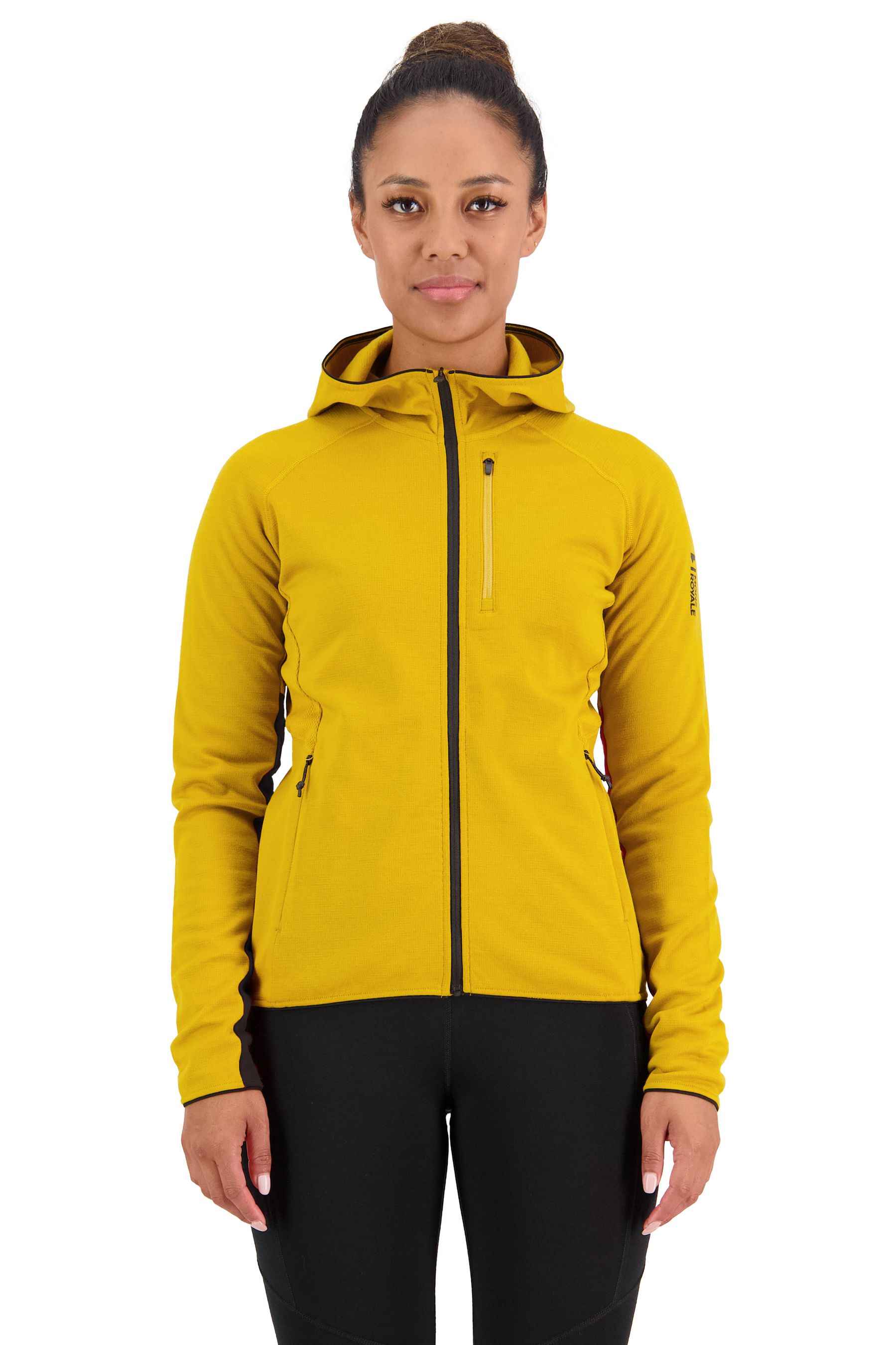 APPROACH Damen-Merino-Kapuzenjacke / turmeric / L