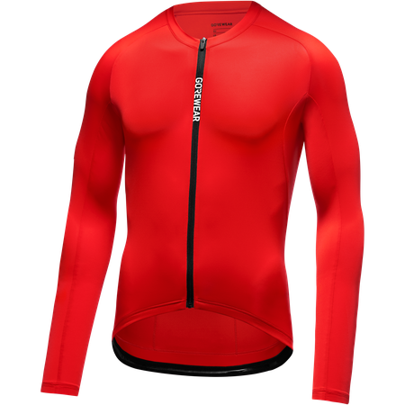 SPINSHIFT Herren-Langarmtrikot / lab red / S
