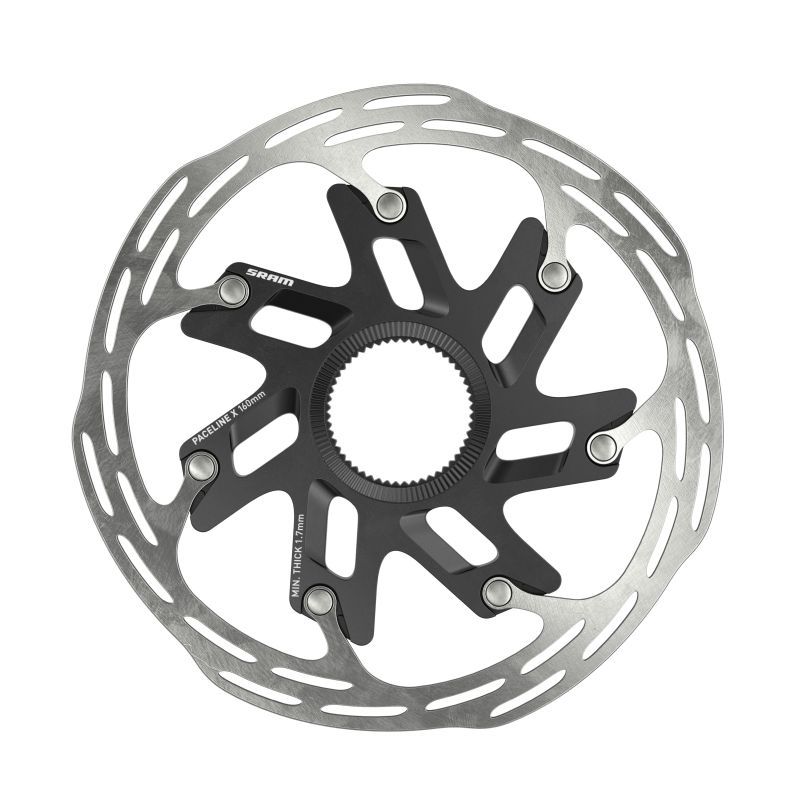PACELINE X Bremsscheibe, Centerlock / schwarz/silber / 160mm