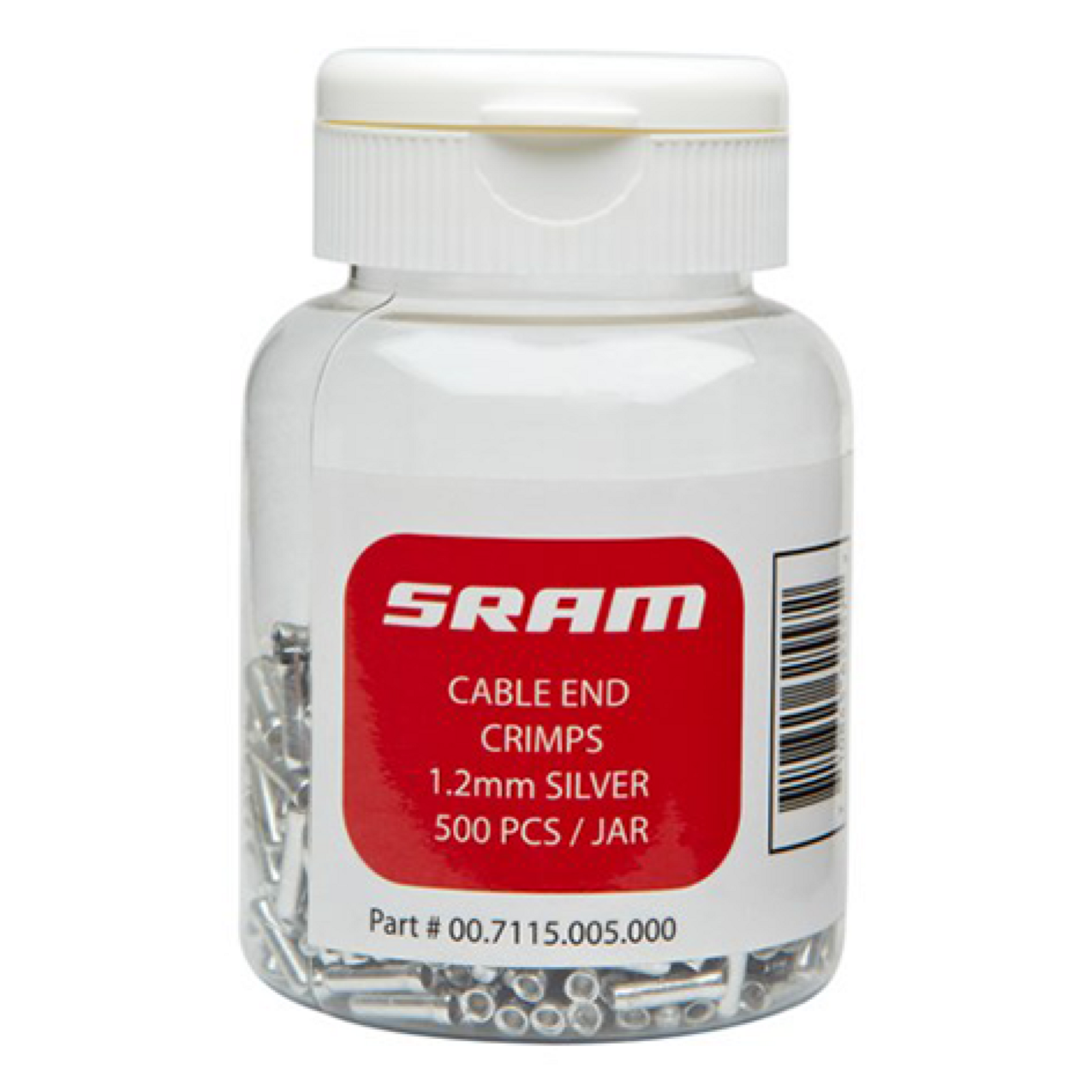 Cable End Caps 1.2mm Qty 500 / silver