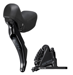 Scheibenbremsen-Set GRX BR-RX400 mit ST-RX400 / schwarz / vorne, Hebel links, 2, 100 cm