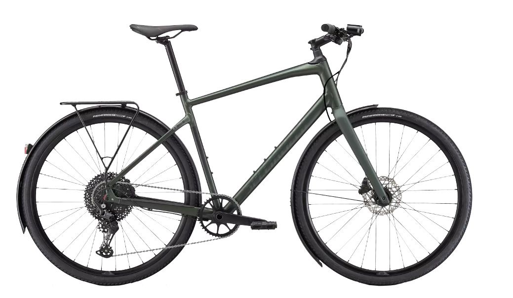SIRRUS X 4.0 EQ City- und Alltagsvelo / satin oak green metallic black reflective / L