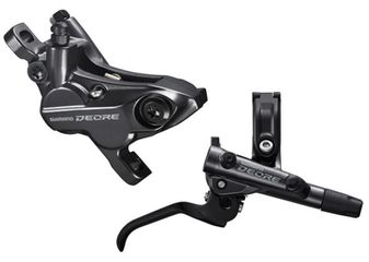 DEORE M6120 4-Kolben Scheibenbrems-Set / schwarz / hinten