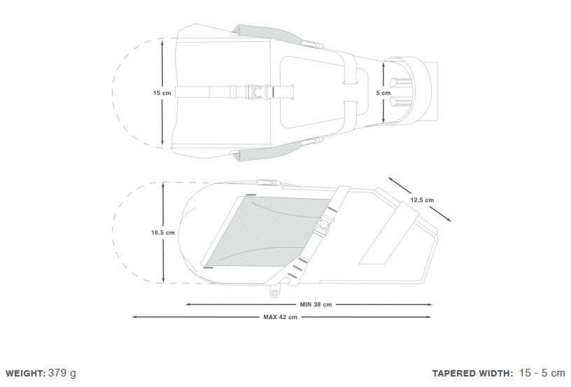 EXPEDITION SADDLE PACK Satteltasche / black / 9l