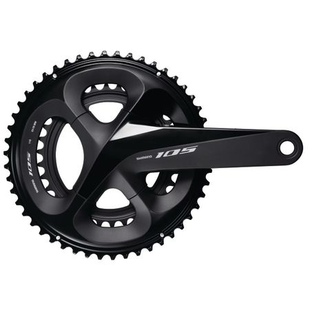 SHIMANO 105 R7000 Kompaktkurbel 11-fach / schwarz / 175mm / 50x34