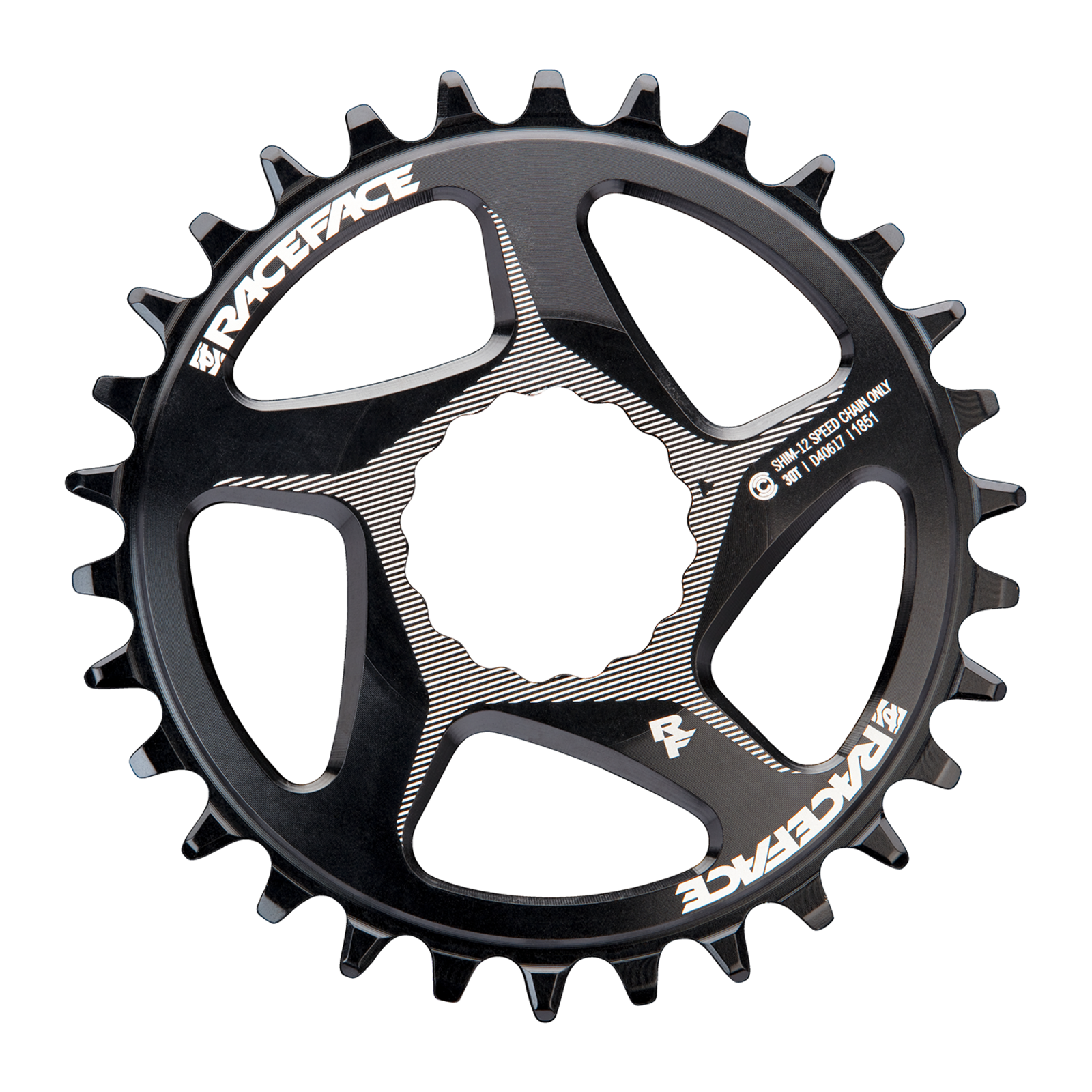RaceFace DM ALU Wide Chainring Shimano 1x12SPD 55CL / black / 32T