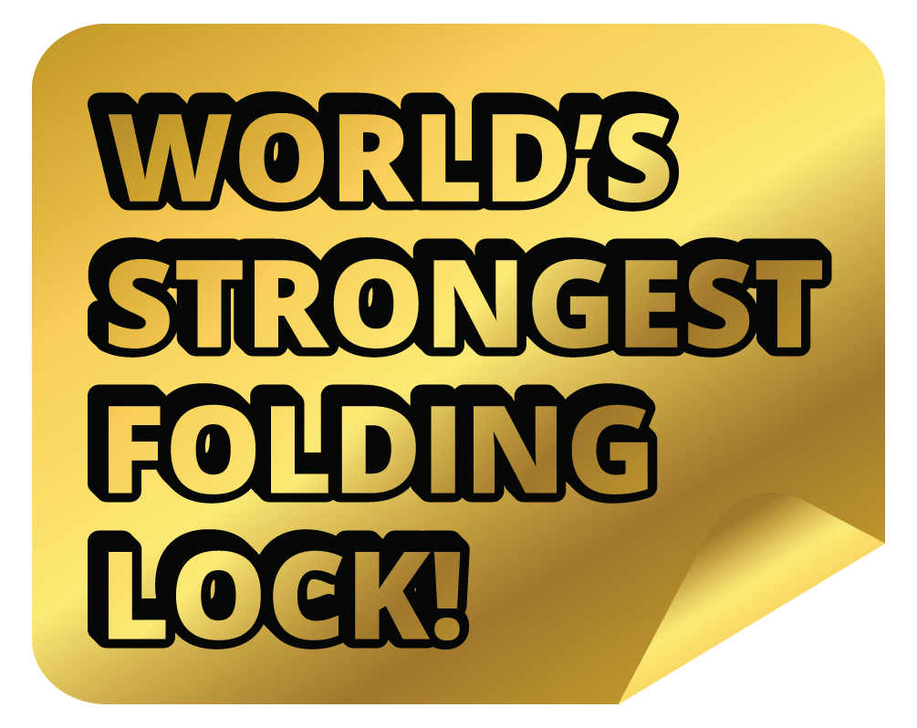FOLDYLOCK Faltschloss / schwarz / 90cm
