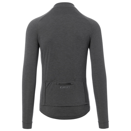 NEW ROAD Herren-Gravel-Langarmtrikot / charcoal heather / XXL