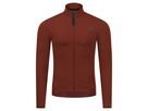 VELOZIP SUB Herren-Langarm-Merino-Trikot / brandy brown / M