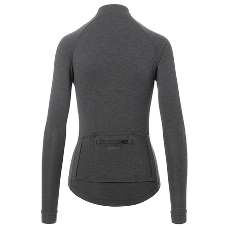 NEW ROAD Damen-Gravel-Langarmtrikot / charcoal heather / XS