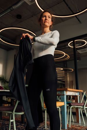 TORRENT Damen-Langarmtrikot / black / 34