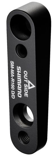 DISC-ADAPTER Road Flatmount hinten, 140/160mm / schwarz