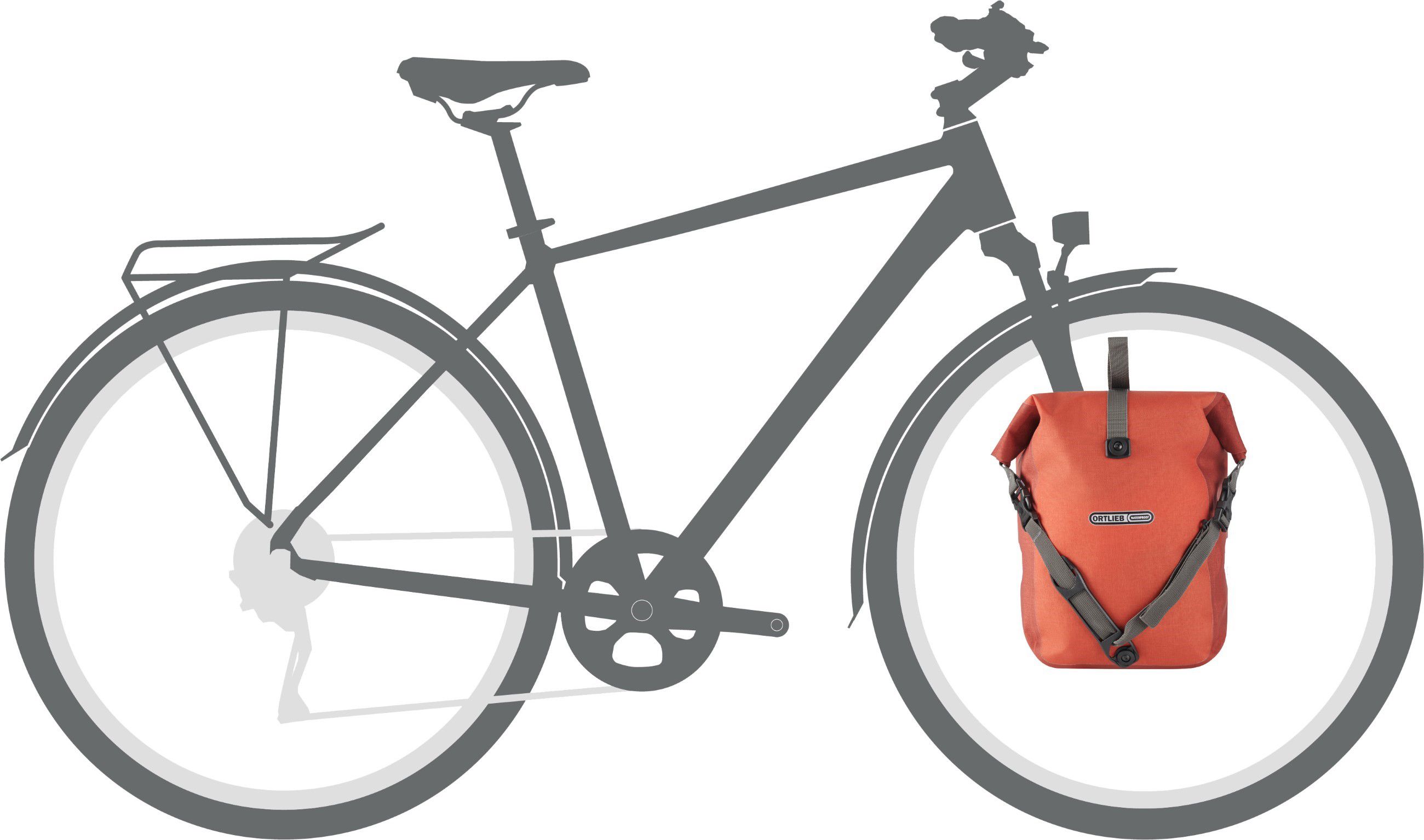 SPORT-ROLLER PLUS Universaltasche (Single) / salsa - dark chili / 14.5 L