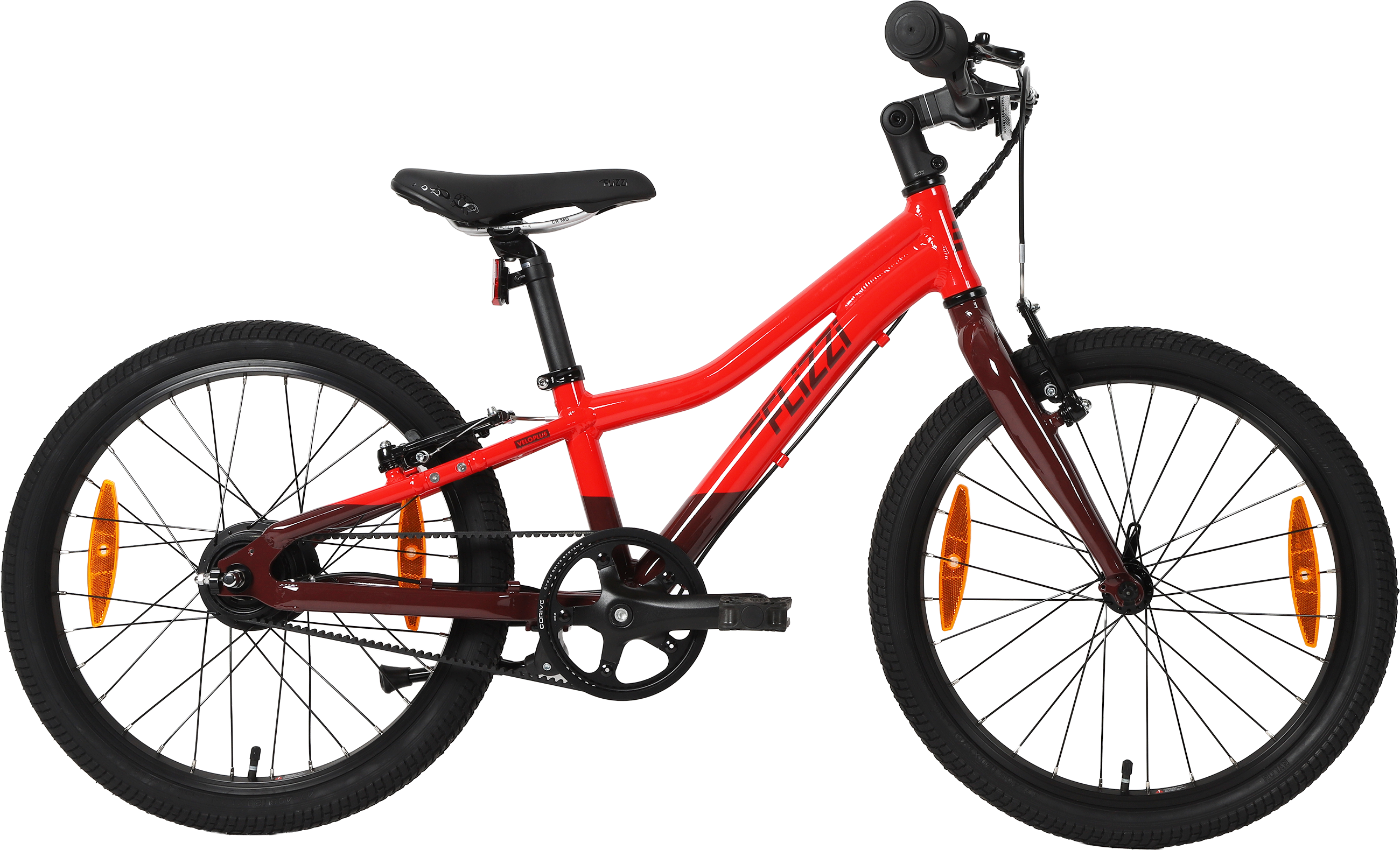 FLiZZi 20 RIEMEN Kindervelo / rot/dunkel / 20 ZOLL