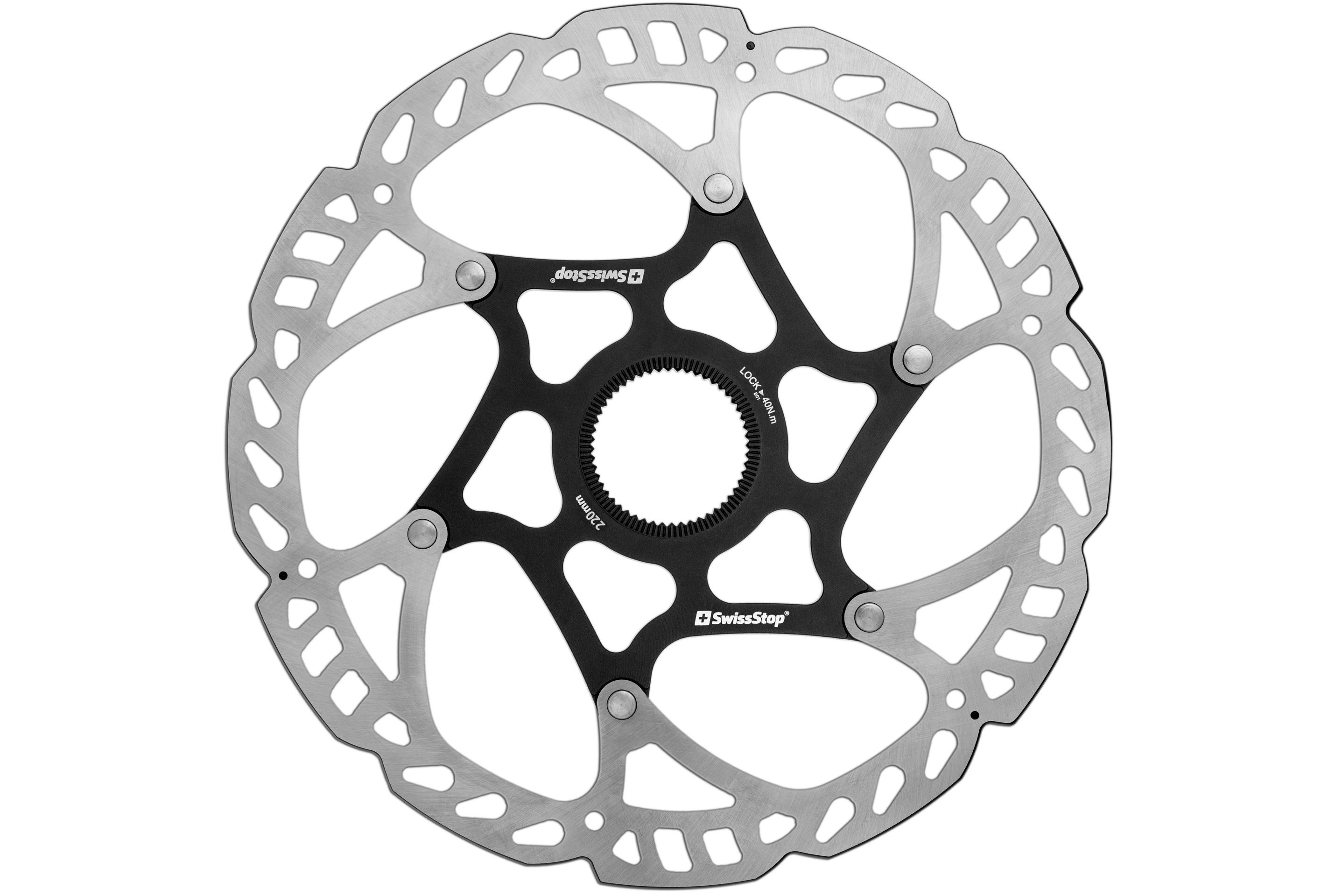 CATALYST PRO Bremsscheibe Centerlock / silber/schwarz / 220mm