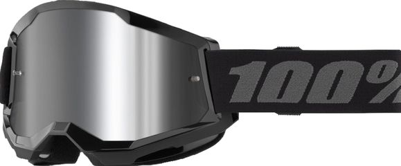 Goggle Strata 2 / Black - Mirror Silver Lens / schwarz