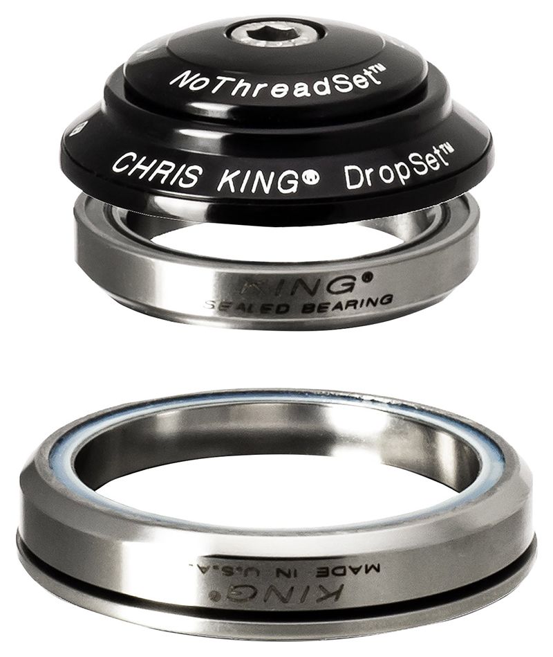 DROPSET-3 PRESS FIT Steuersatz 1-1/8"/1.5" (Zero Stack) / schwarz