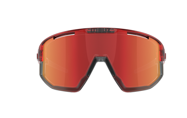 FUSION Sportbrille / transparent red